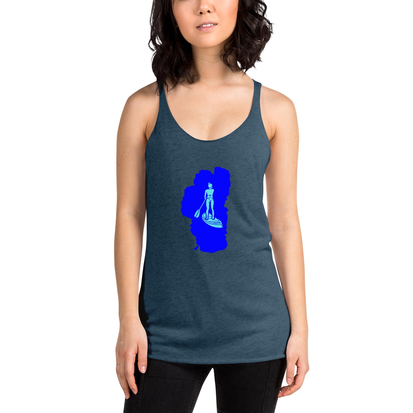 Paddleboarding Lake Tahoe Women's Racerback Tank