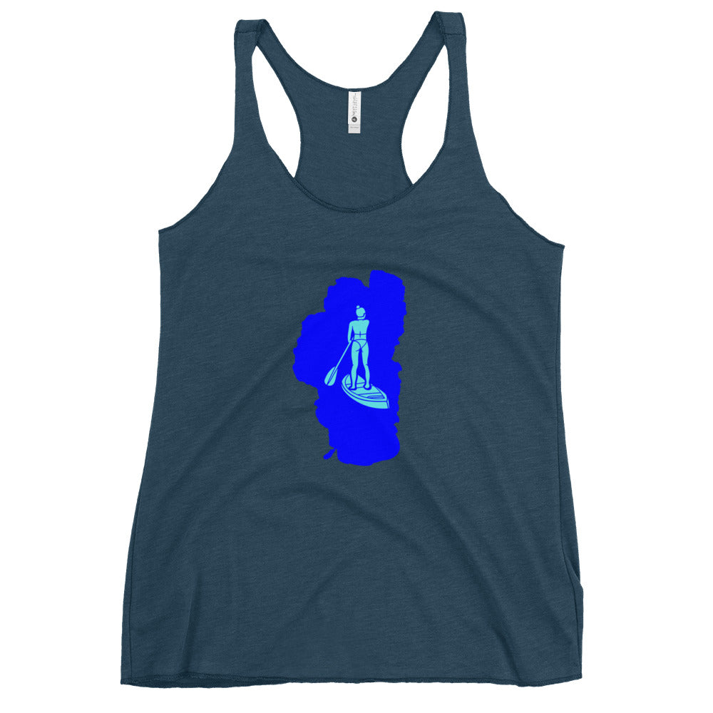 Paddleboarding Lake Tahoe Women's Racerback Tank