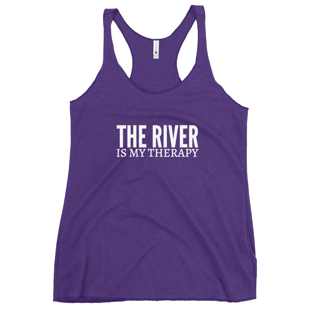 The River Is My Therapy Women's Racerback Tank