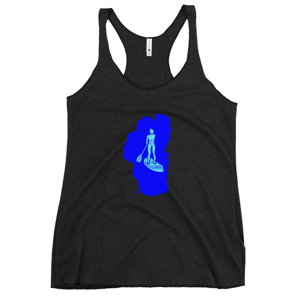 Paddleboarding Lake Tahoe Women's Racerback Tank