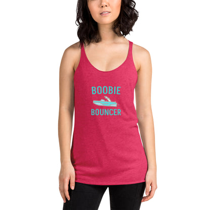 Boobie Bouncer Boat Women's Racerback Tank