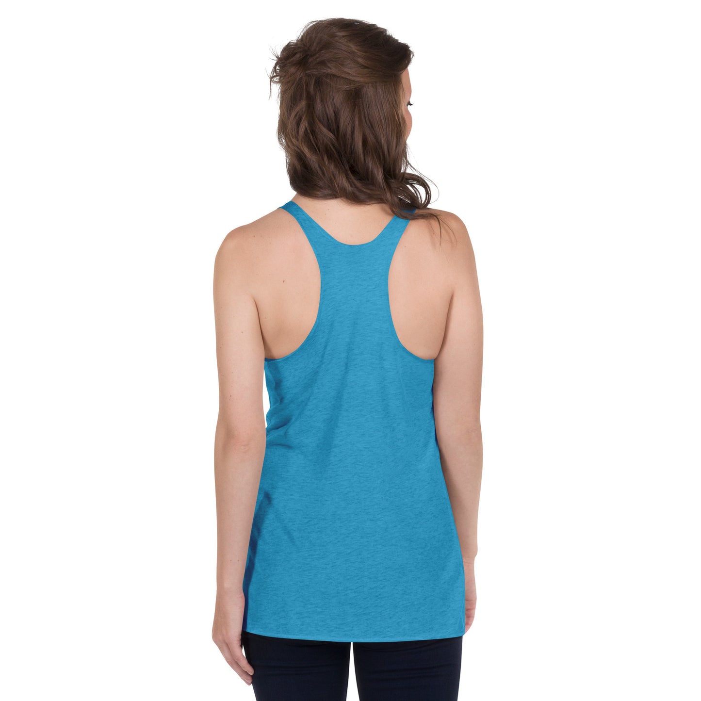 Wakesurf Boat & Surfer Women's Racerback Tank