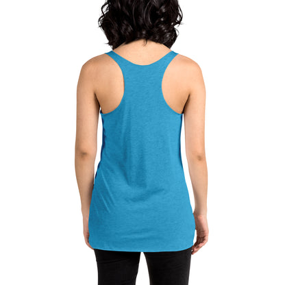 Colorful Lady Wake Surfer Women's Racerback Tank