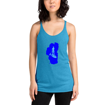 Paddleboarding Lake Tahoe Women's Racerback Tank